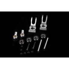 Alloy CNC Rear Hub Carrier Set - SILVER | Rovan Sports